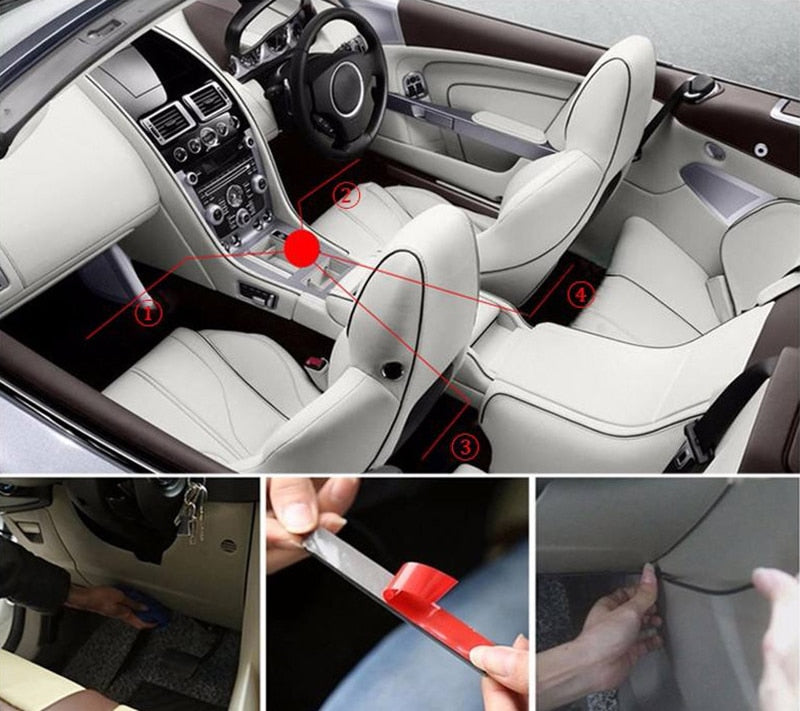 Car LED RGB Strip Light Dash Floor Foot RGB LED Strip Car LED RGB Strip Light Dash Floor Foot RGB LED Strip